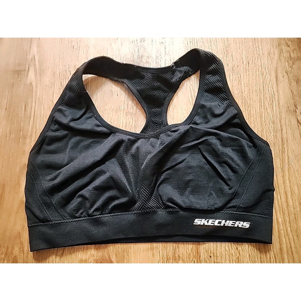 Skechers Women's Black Sports Bra Large